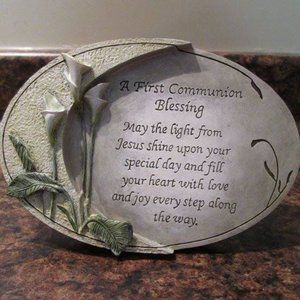 COPY - First Communion Oval Plaque